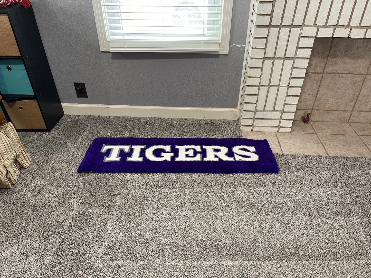 Purple/Grey/White Tigers Rug